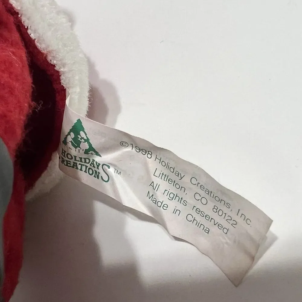 Vintage 1998 Holiday Creations Santa Claus Figurine Ornament Posable Arms & Legs